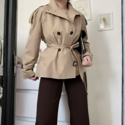 ترنچ کت جدید Kippo کت hazel