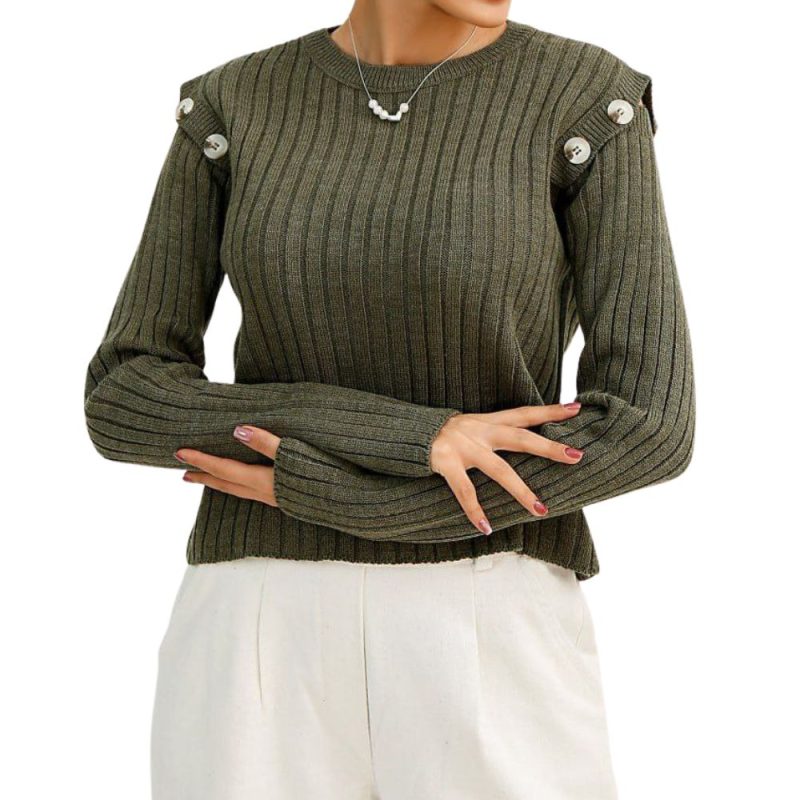 بلوز سرشونه دکمه دار 1619