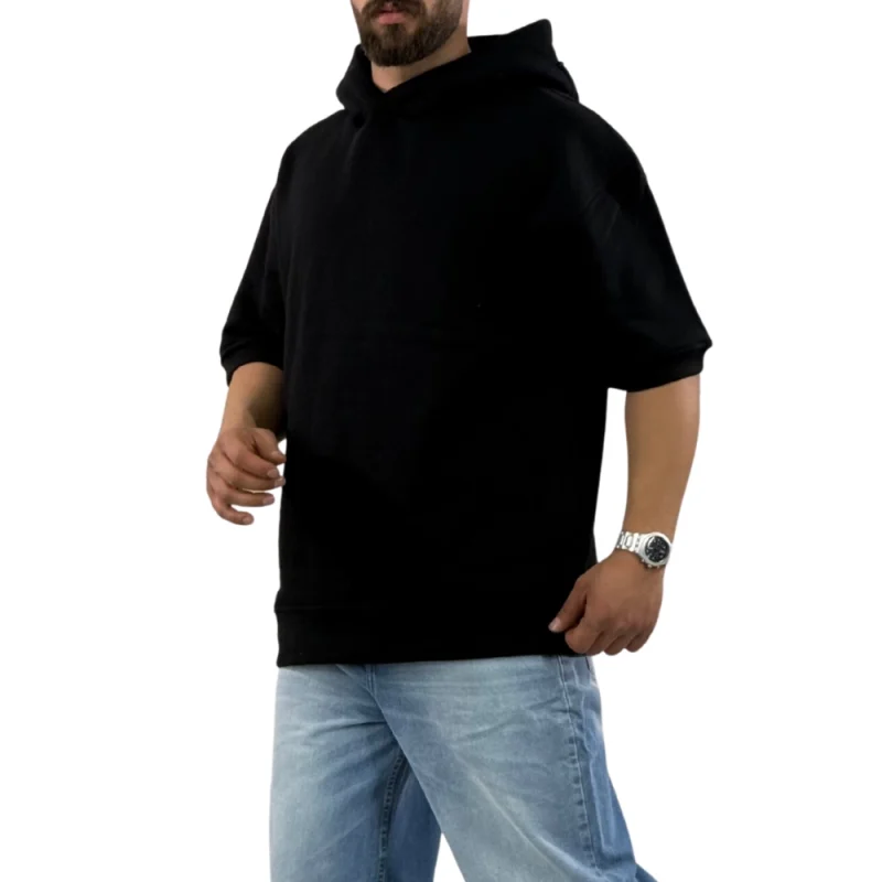 هودی آستین کوتاه مردانه - تصویر 9