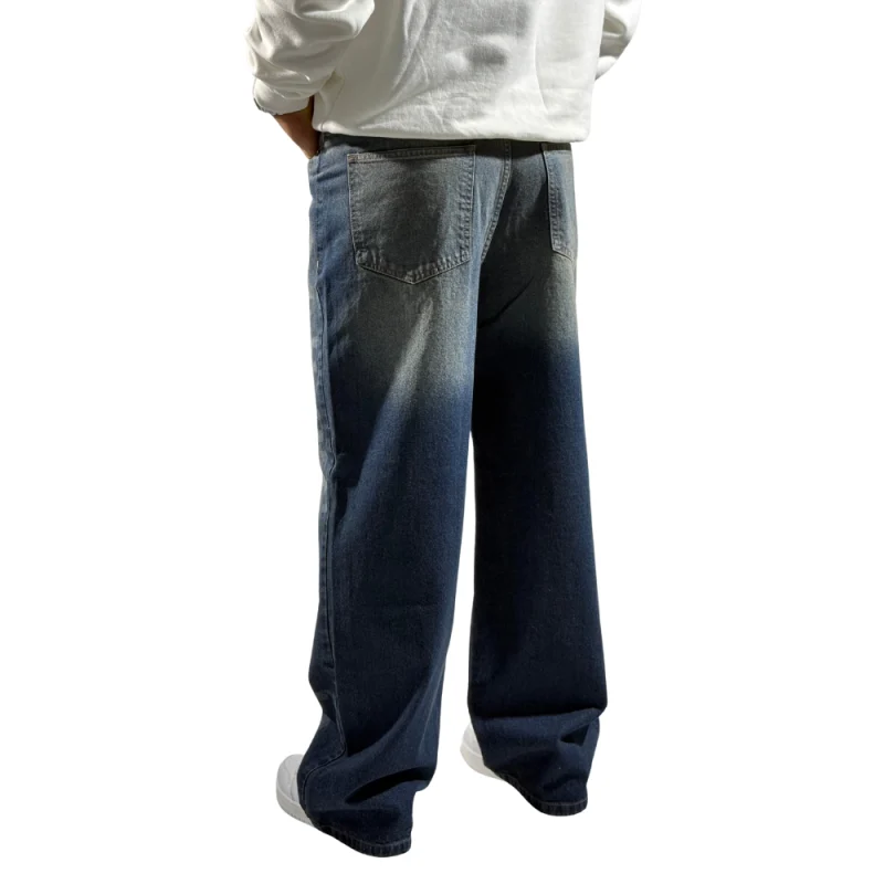 شلوار جین بگ فیت گرافیتی مردانه - تصویر 2