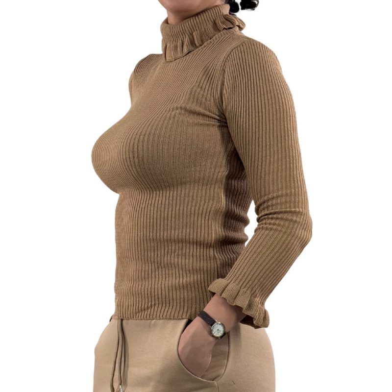 یقه اسکی چین دار زنانه - تصویر 3