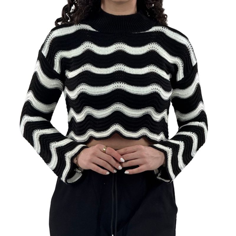 بافت راه راه کراپ زنانه