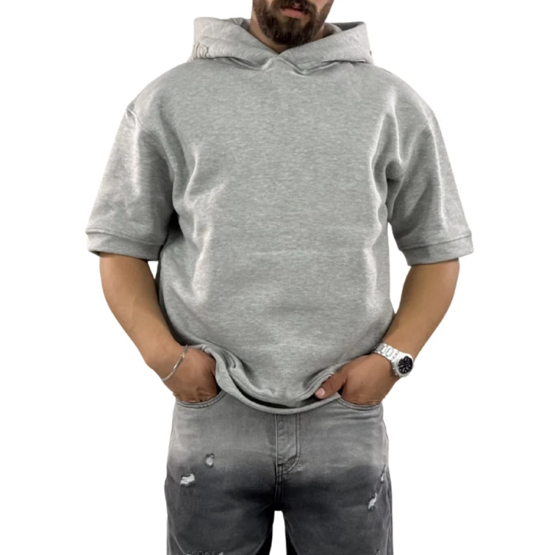 هودی آستین کوتاه مردانه - تصویر 4