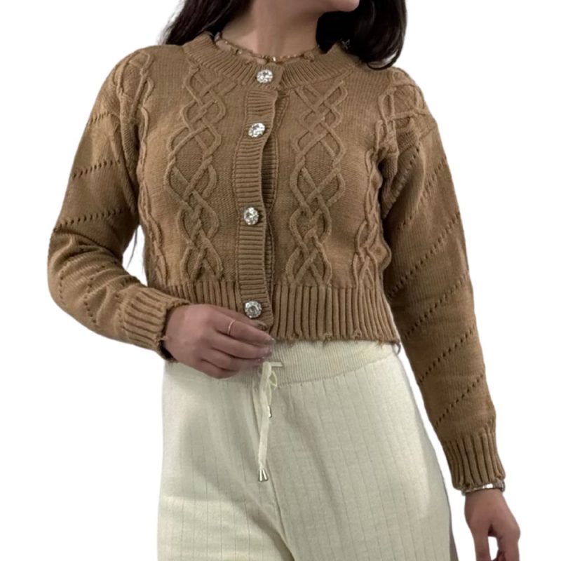 ژاکت دکمه نگین زنانه